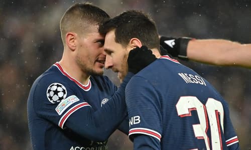 Marco Verratti, Lionel Messi, PSG, 2021/22