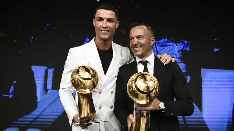Cristiano Ronaldo en Jorge Mendes in meer gelukkige tijden