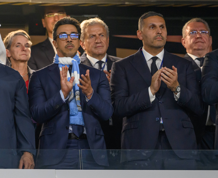 Sheikh Mansour and Khaldoon Al Mubarak