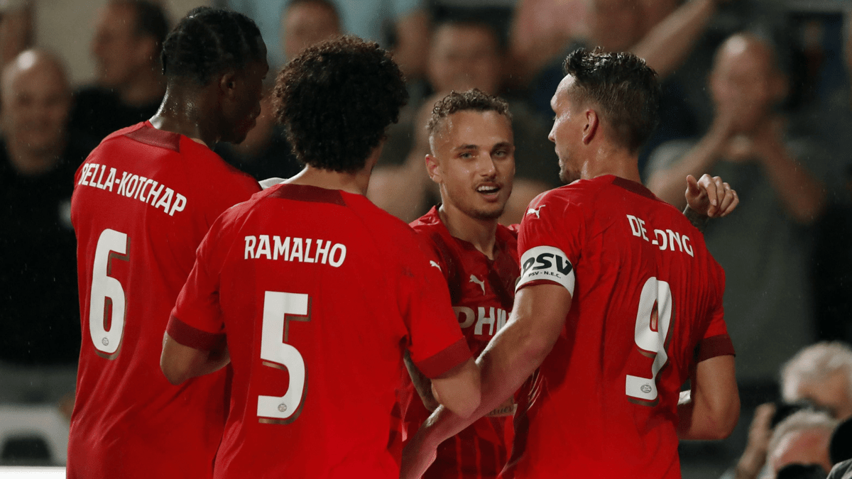 Armel Bella-Kotchap, André Ramalho, Noa Lang, Luuk de Jong, PSV