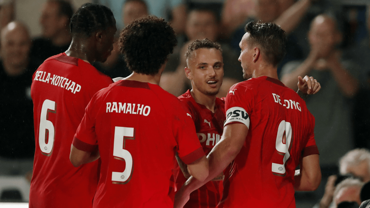Armel Bella-Kotchap, André Ramalho, Noa Lang, Luuk de Jong, PSV