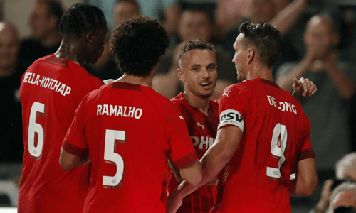 Armel Bella-Kotchap, André Ramalho, Noa Lang, Luuk de Jong, PSV