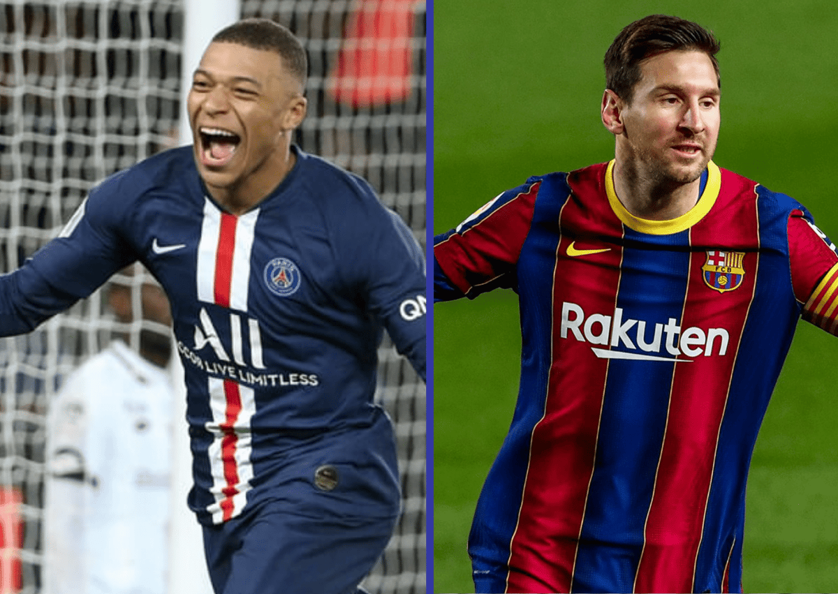 Lionel Messi v Kylian Mbappe