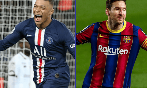 Lionel Messi v Kylian Mbappe