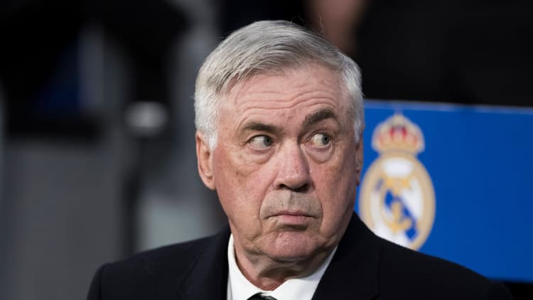 Real Madrid head coach Carlo Ancelotti: Under fire after Arsenal loss