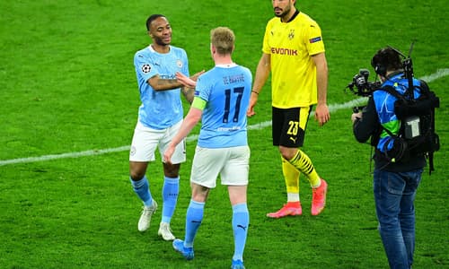 Kevin De Bruyne and Raheem Sterling, Man City