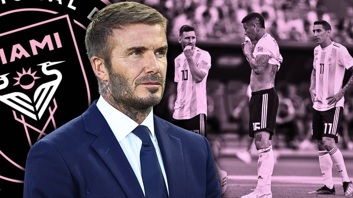 David Beckham, Lionel Messi, Angel di Maria, Marcos Rojo, Inter Miami
