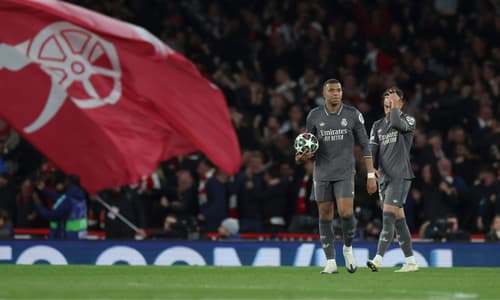 Kylian Mbappe, Arsenal v Real Madrid, Champions League, 2024/25