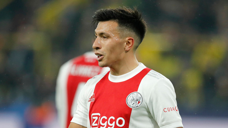 Lisandro Martínez in het shirt van Ajax