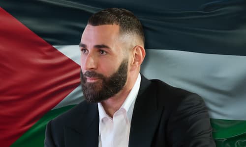 Karim Benzema has made his support of Palestine clear