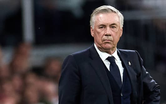 Carlo Ancelotti during Real Madrid's Champions League semi-final with Bayern Munich, May 2024