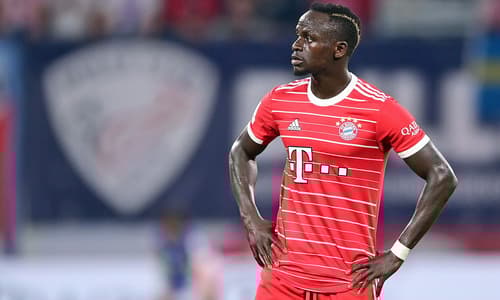 Sadio Mane in action for Bayern Munich
