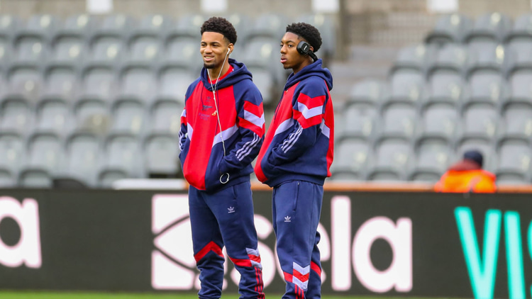 Ethan Nwaneri and Myles Lewis-Skelly