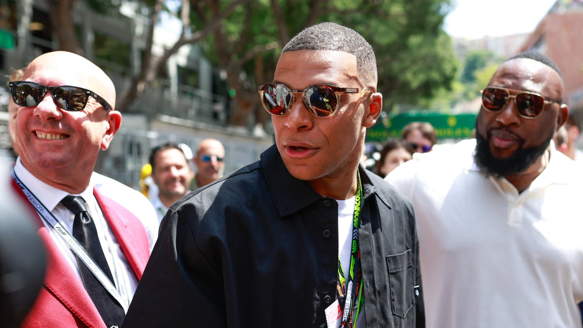 Kylian Mbappe at the 2024 Monaco GP
