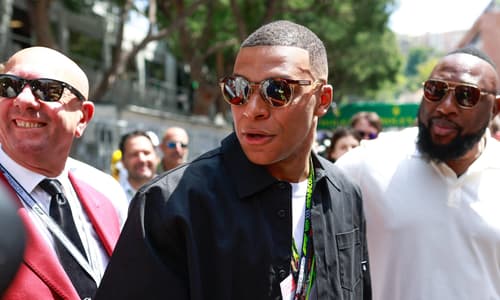 Kylian Mbappe at the 2024 Monaco GP