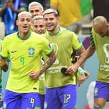 Richarlison scoring for Brazil at the 2022 World Cup