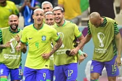 Richarlison scoring for Brazil at the 2022 World Cup