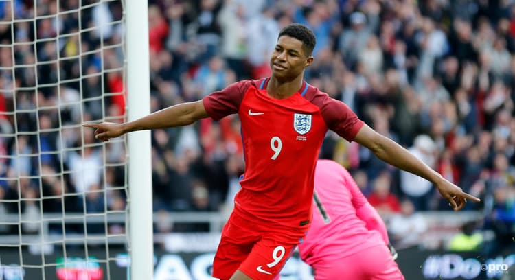 Marcus Rashford has been in scoring form for England and Man Utd