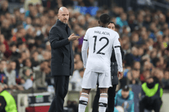 Erik ten Hag, Tyrell Malacia, Manchester United, 2022/23