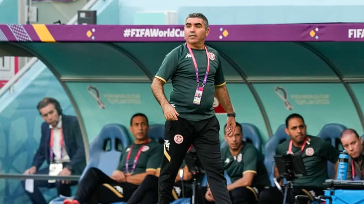 Jalel Kadri, de bondscoach van Tunesië.