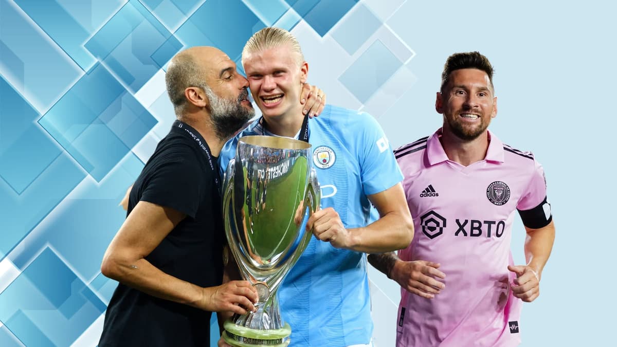 Pep Guardiola, Erling Haaland, Lionel Messi