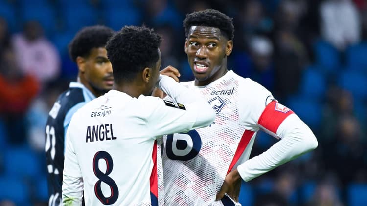 Jonathan David and team-mate Angel Gomes are both out of contract at Lille
