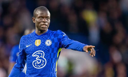 N'Golo Kante in action for Chelsea.