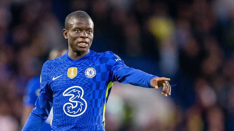 N'Golo Kante in action for Chelsea.