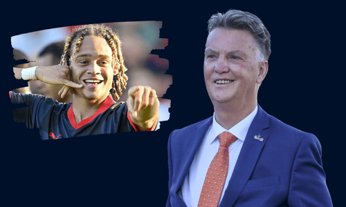 Xavi Simons, Louis van Gaal, Nederland, 2022