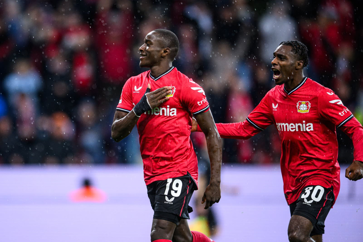 Moussa Diaby Jeremie Frimpong Bayer Leverkusen 2022-23