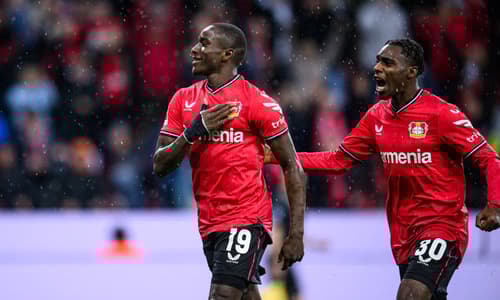 Moussa Diaby Jeremie Frimpong Bayer Leverkusen 2022-23
