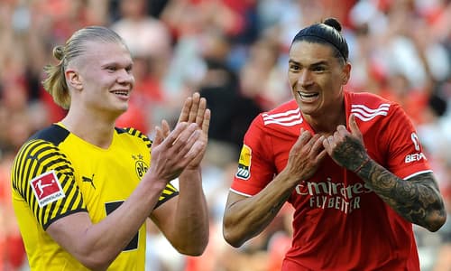 Erling Haaland and Darwin Nunez