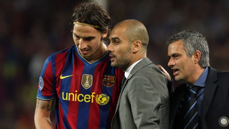 Zlatan and Pep had a difficult relationship at Barcelona.