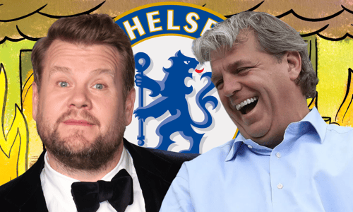 Todd Boehly, James Corden, Chelsea