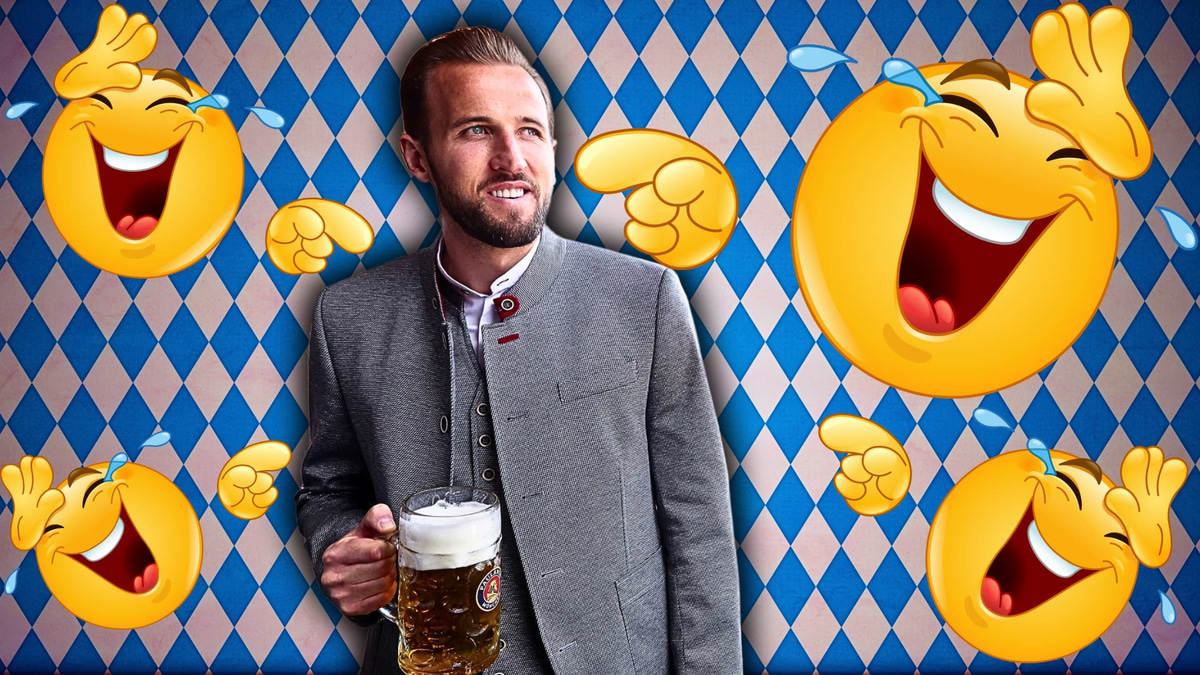 Harry Kane, laughing