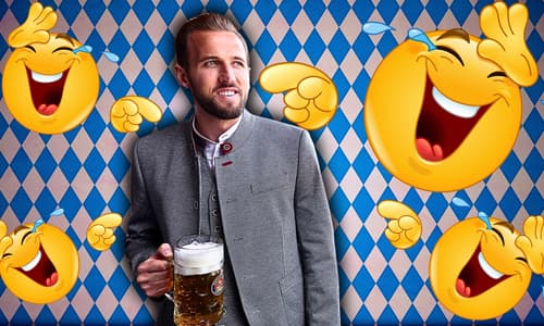 Harry Kane, laughing