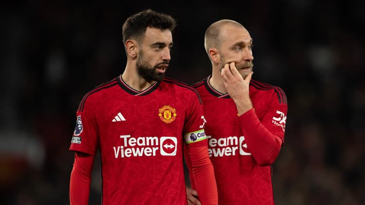 Bruno Fernandes and Christian Eriksen, Man Utd