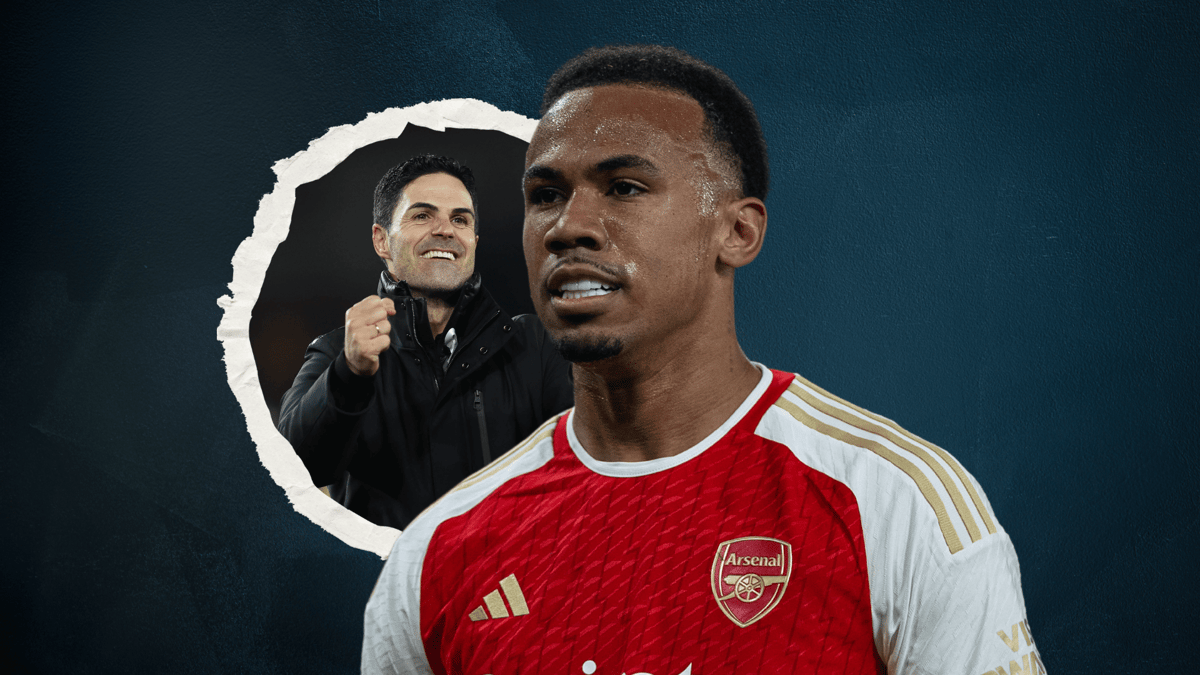 Gabriel Magalhaes, Mikel Arteta, Arsenal, 2023/24