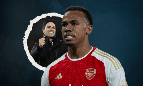 Gabriel Magalhaes, Mikel Arteta, Arsenal, 2023/24
