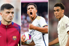 Pedri, Jude Bellingham, Jamal Musiala