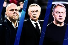 Champions League Arne Slot Carlo Ancelotti Hansi Flick