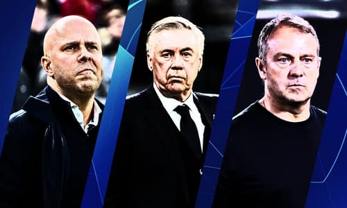 Champions League Arne Slot Carlo Ancelotti Hansi Flick