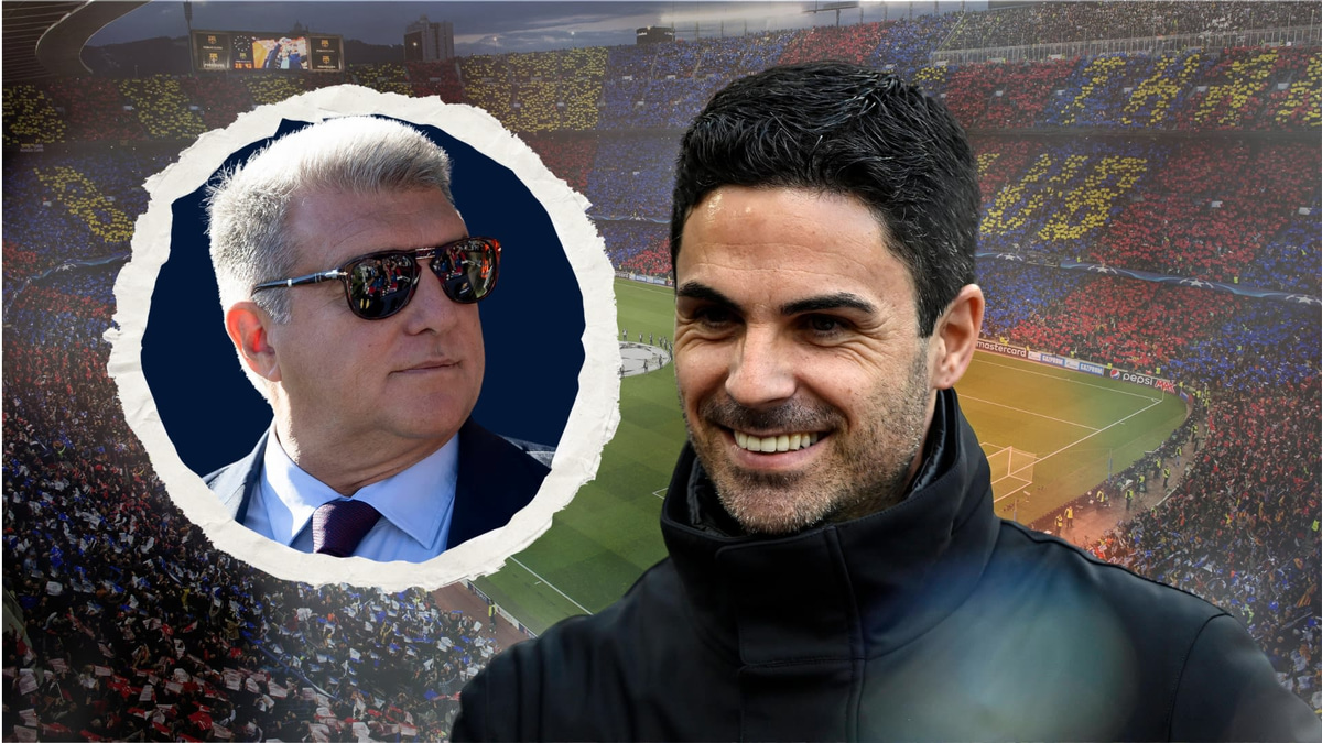 Mikel Arteta, Joan Laporta, Barcelona, 2023/24