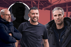 Francesco Farioli, Peter Bosz, Robin van Persie, Paxten Aaronson