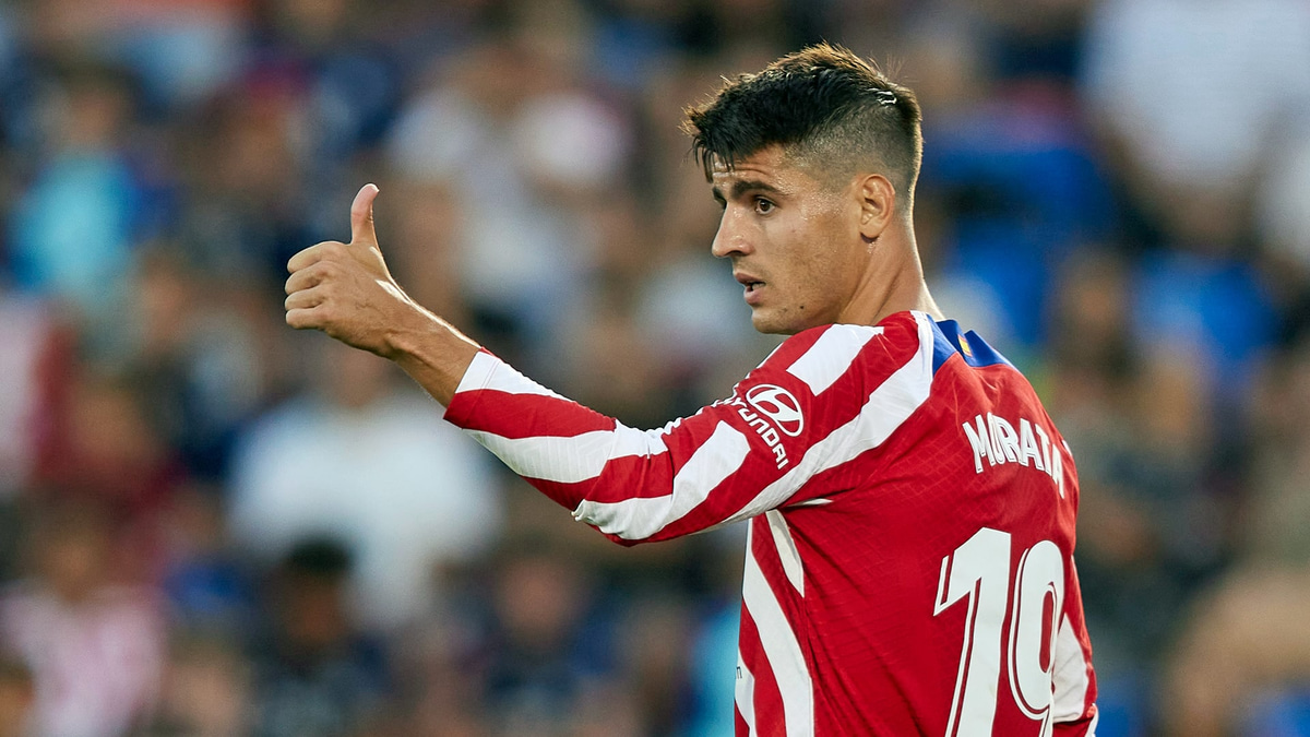 Alvaro Morata in action for Atletico Madrid.