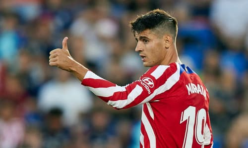 Alvaro Morata in action for Atletico Madrid.