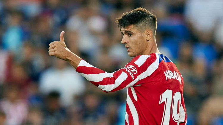 Alvaro Morata in action for Atletico Madrid.
