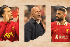 Arne Slot, Trent Alexander-Arnold, Mohamed Salah