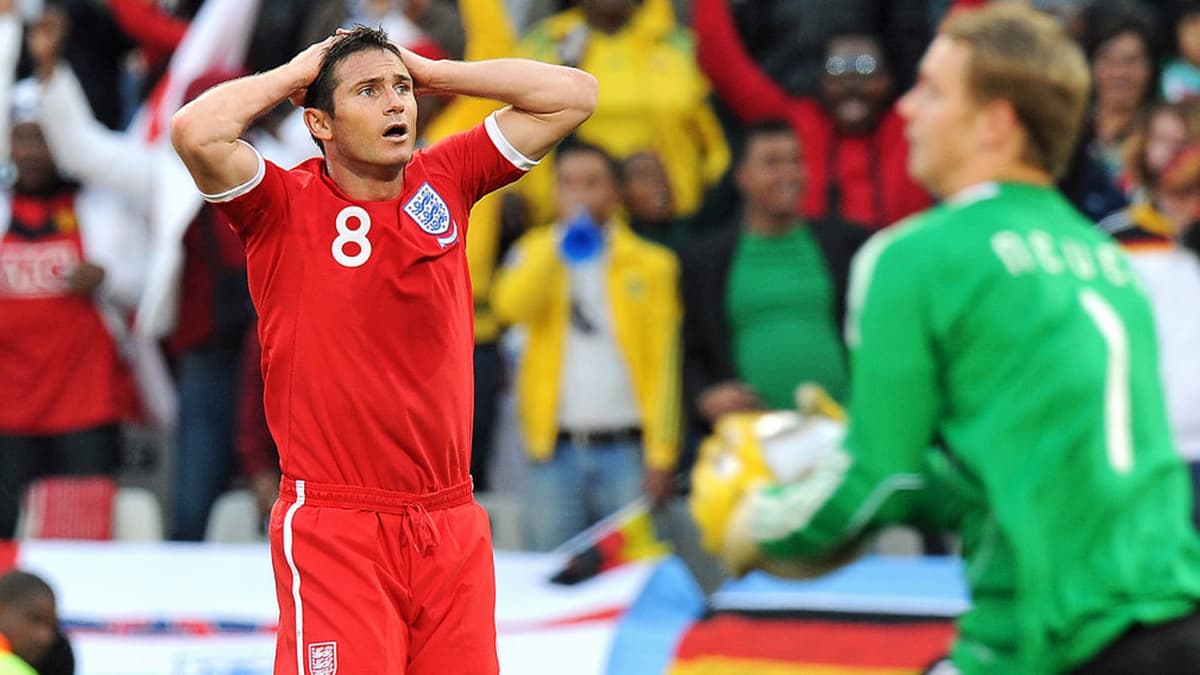Frank Lampard after the goal that wasn't against Germany.