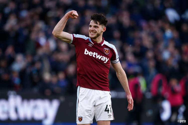 West Ham's Declan Rice is a transfer target for Man Utd, Chelsea and Man City